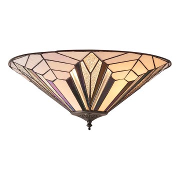 Endon 63935 - Tiffany ASTORIA griestu lampa, 2x E27/60W/230V, Ø 48 cm