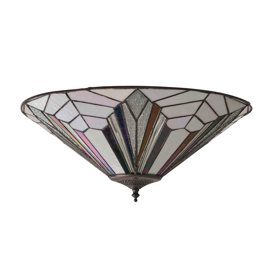 Endon 63935 - Tiffany ASTORIA griestu lampa, 2x E27/60W/230V, Ø 48 cm