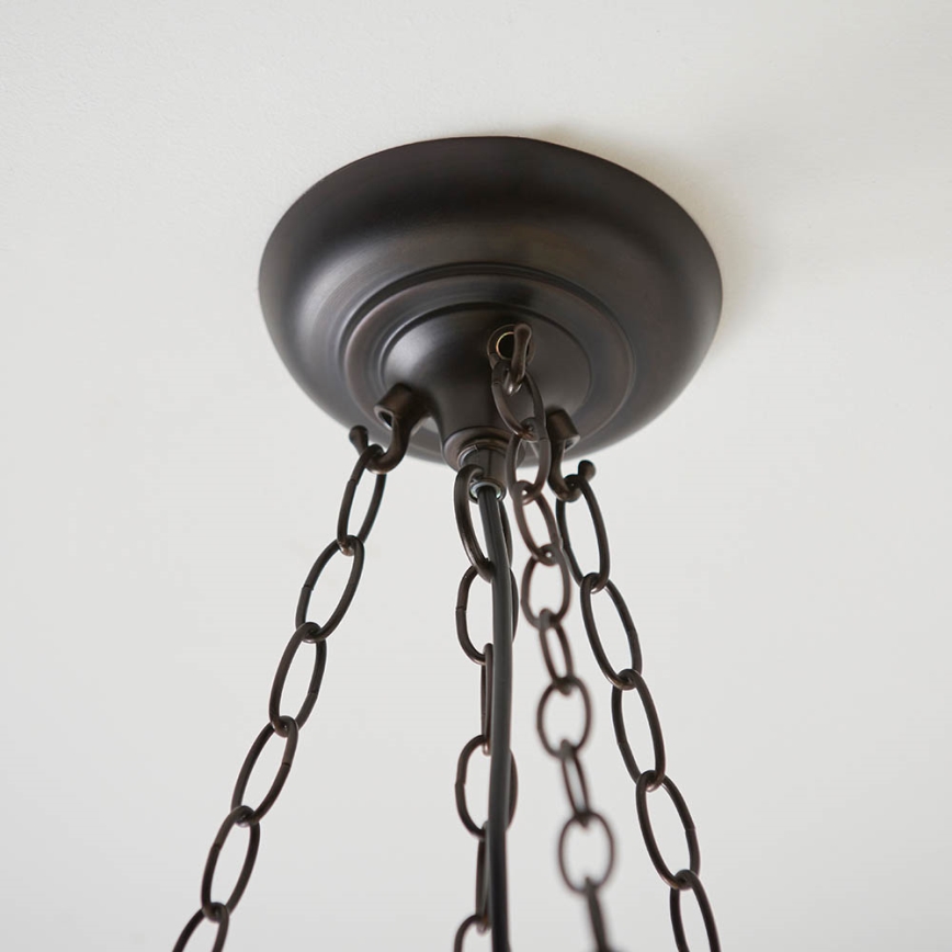 Endon 63936 - Lustra ar ķēdi Tiffany ASTORIA 3xE27/60W/230V, Ø 48 cm