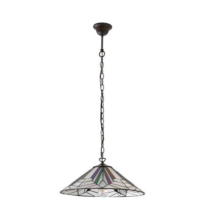 Endon 63938 - Pakaramā lustra uz ķēdes Tiffany ASTORIA 1xE27/60W/230V Ø 48 cm