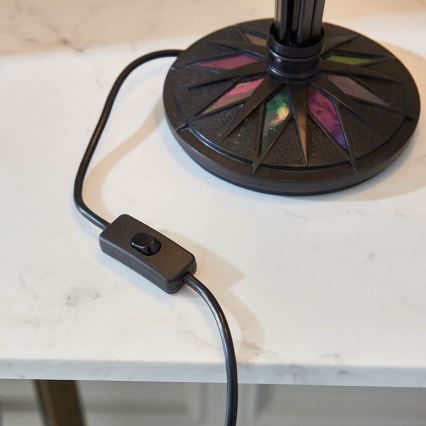 Endon 63939 - Galda lampa Tiffany ASTORIA 2xE27/60W/230V Ø 40 cm