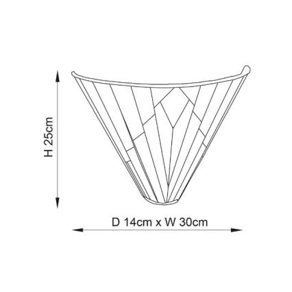 Endon 63940 - Sienas lampa ASTORIA 1xE14/40W/230V