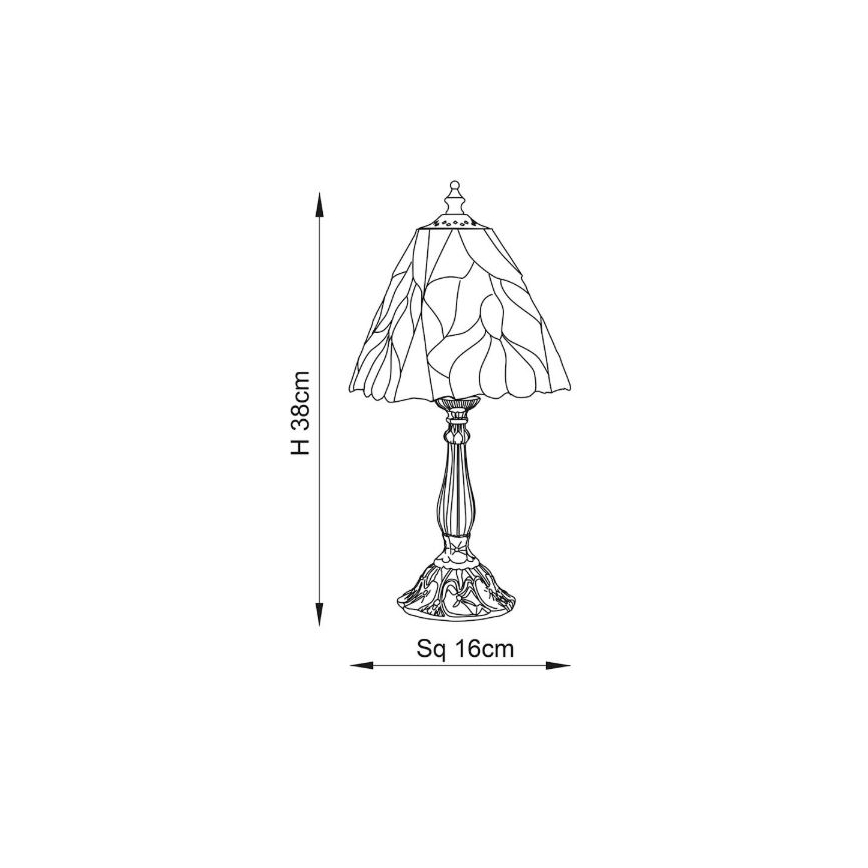 Endon 63963 - Galda lampa BOTANICA 1xE14/40W/230V d. 16 cm