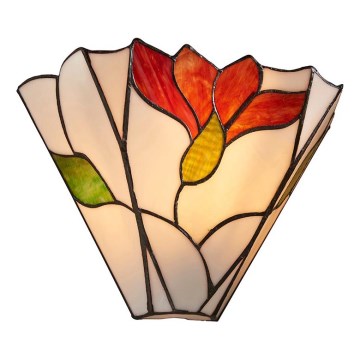 Endon 63964 - Sienas gaismeklis Tiffany BOTANICA 1xE14/40W/230V