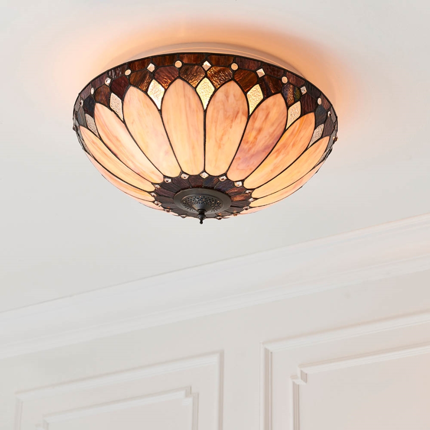 Endon 63973 - Griestu lampa BROOKLYN 2xE14/60W/230V d. 50 cm