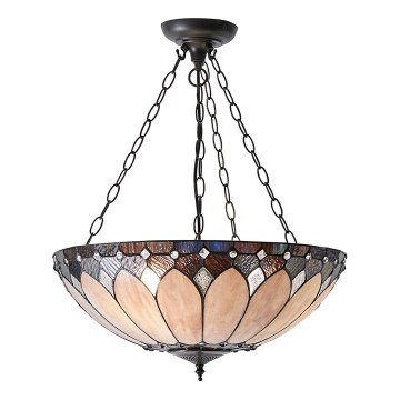 Endon 63976 - Karājoša lustra BROOKLYN ar ķēdi, 3xE27/60W/230V, Ø 50 cm
