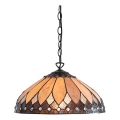 Endon 63977 - Lustra ar ķēdi Tiffany BROOKLYN 1xE27/60W/230V Ø 40 cm