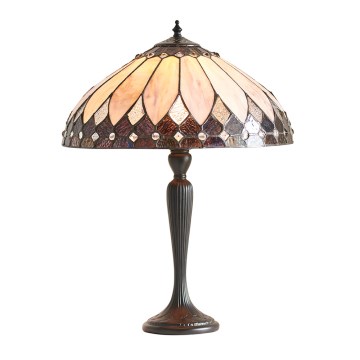 Endon 63982 - Tiffany stila galda lampa BROOKLYN 1xE27/60W/230V Ø 40 cm
