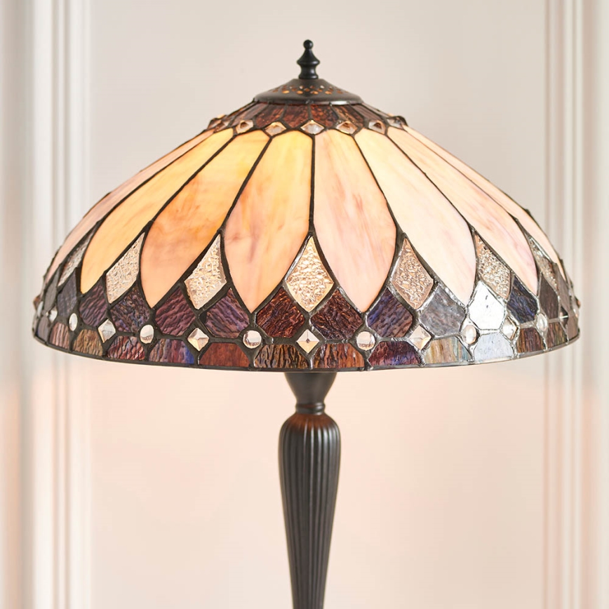 Endon 63982 - Tiffany stila galda lampa BROOKLYN 1xE27/60W/230V Ø 40 cm