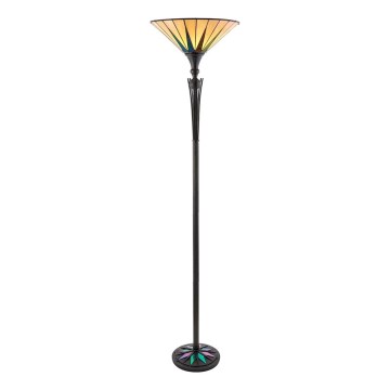 Endon 64042 - Grīdas lampa Tiffany DARK STAR 1xE27/60W/230V Ø 42 cm