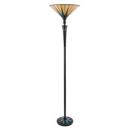Endon 64042 - Grīdas lampa Tiffany DARK STAR 1xE27/60W/230V Ø 42 cm