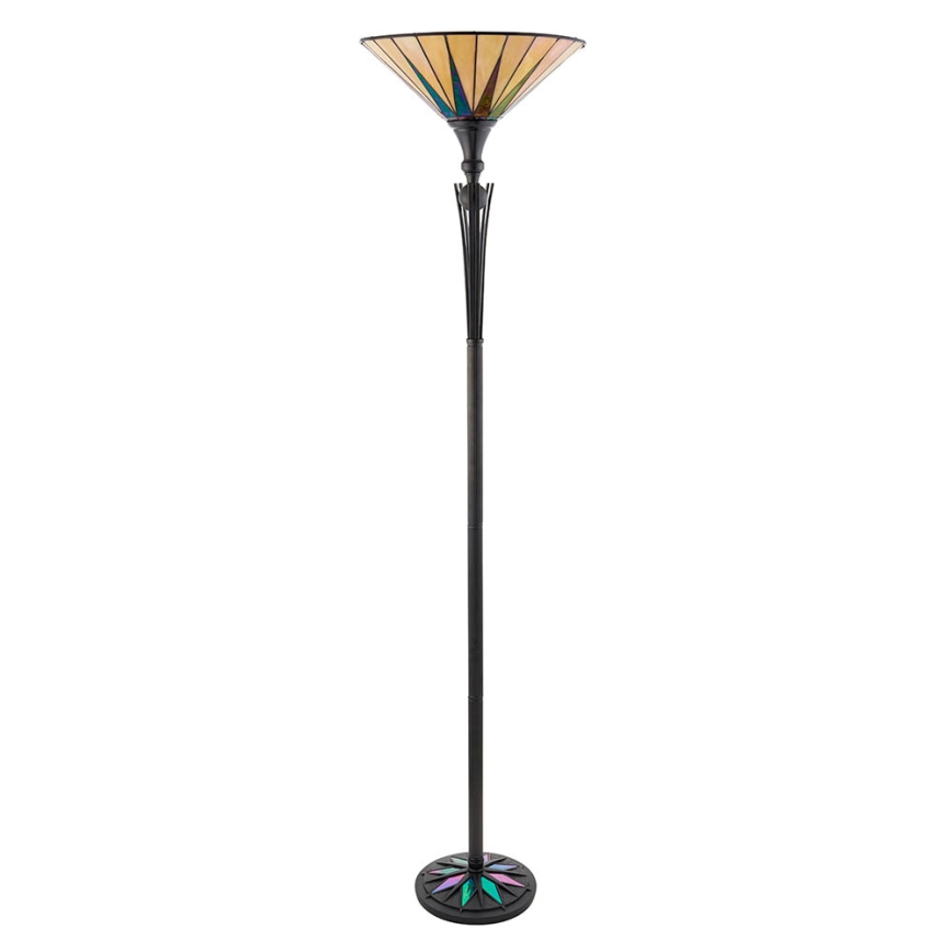 Endon 64042 - Grīdas lampa Tiffany DARK STAR 1xE27/60W/230V Ø 42 cm