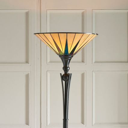 Endon 64042 - Grīdas stāvlampa DARK STAR 1xE27/60W/230V d. 42 cm