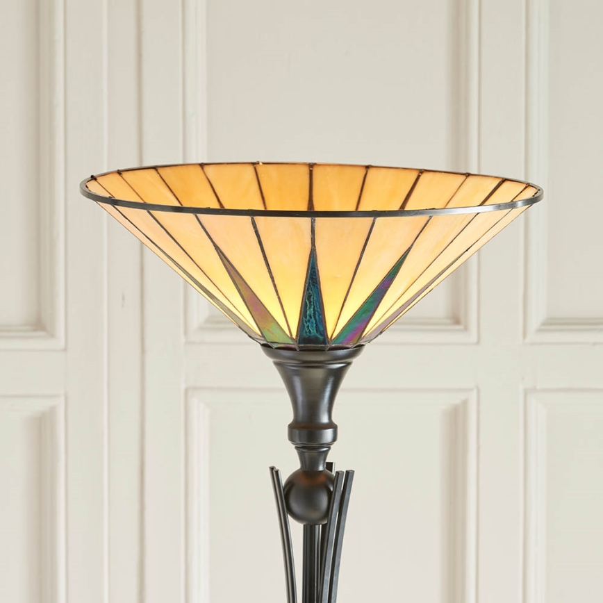 Endon 64042 - Grīdas stāvlampa DARK STAR 1xE27/60W/230V d. 42 cm