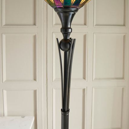 Endon 64042 - Grīdas stāvlampa DARK STAR 1xE27/60W/230V d. 42 cm