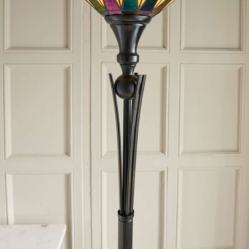 Endon 64042 - Grīdas stāvlampa DARK STAR 1xE27/60W/230V d. 42 cm