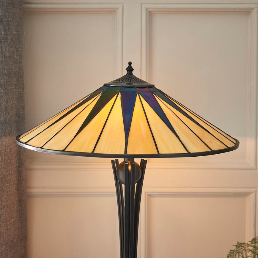 Endon 64045 - Galda lampa DARK STAR 2xE27/60W/230V d. 49 cm