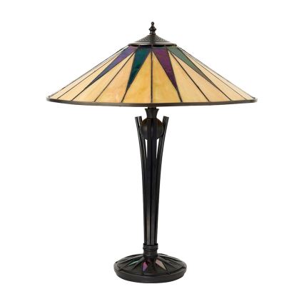Endon 64045 - Galda lampa DARK STAR 2xE27/60W/230V d. 49 cm