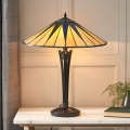 Endon 64045 - Galda lampa Tiffany DARK STAR 2xE27/60W/230V Ø 49 cm