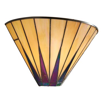 Endon 64046 - Sienas gaismeklis Tiffany DARK STAR 1xE14/40W/230V