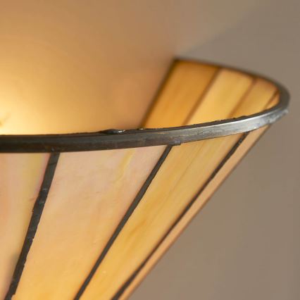 Endon 64046 - Sienas gaismeklis Tiffany DARK STAR 1xE14/40W/230V