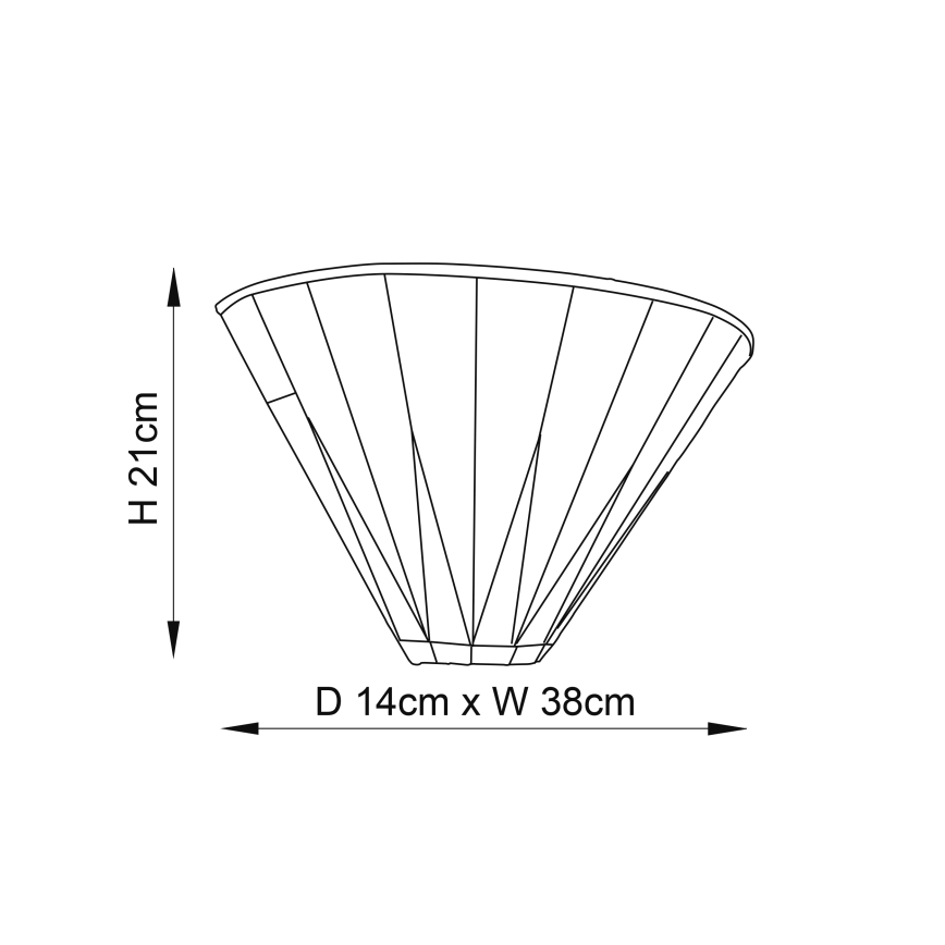 Endon 64046 - Sienas lampa DARK STAR 1xE14/40W/230V