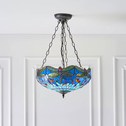 Endon 64075 - Lustra uz ķēdes DRAGONFLY 3xE27/60W/230V diam. 41 cm
