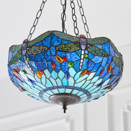 Endon 64075 - Lustra uz ķēdes DRAGONFLY 3xE27/60W/230V diam. 41 cm