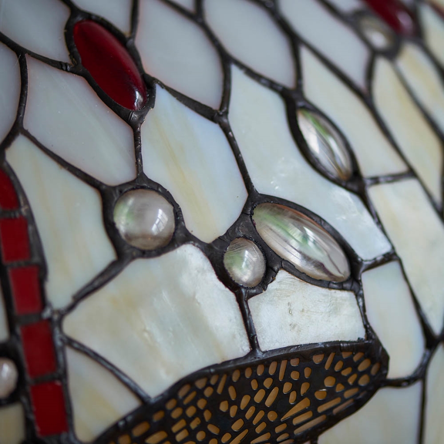 Endon 64085 - Galda lampa Tiffany DRAGONFLY 2xE27/60W/230V Ø 41 cm