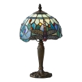 Endon 64088 - Galda lampa Tiffany DRAGONFLY 1xE14/40W/230V Ø 20 cm