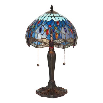 Endon 64090 - Galda lampa DRAGONFLY 2xE27/60W/230V Ø 30 cm