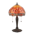 Endon 64092 - Galda lampa Tiffany DRAGONFLY 2xE27/60W/230V diam. 30 cm