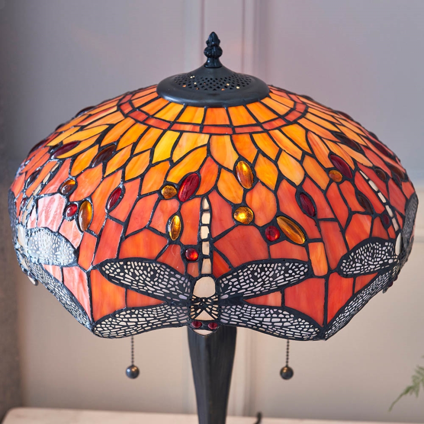 Endon 64093 - Galda lampa DRAGONFLY, 2x E27, 60 W, 230 V, Ø 41 cm
