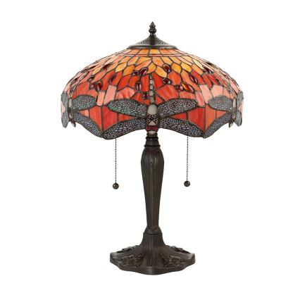 Endon 64093 - Galda lampa DRAGONFLY, 2x E27, 60 W, 230 V, Ø 41 cm