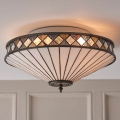 Endon 64145 - Griestu gaismeklis Tiffany FARGO 2xE27/60W/230V Ø 41,5 cm