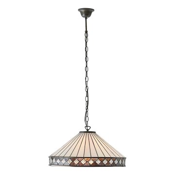 Endon 64147 - Lustra uz ķēdes Tiffany FARGO 1xE27/60W/230V pr. 50 cm