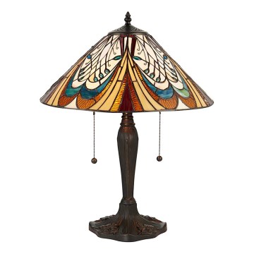 Endon 64163 - Galda lampa HECTOR 2xE27/60W/230V pr. 40 cm