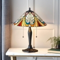 Endon 64163 - Galda lampa Tiffany HECTOR 2xE27/60W/230V Ø 40 cm