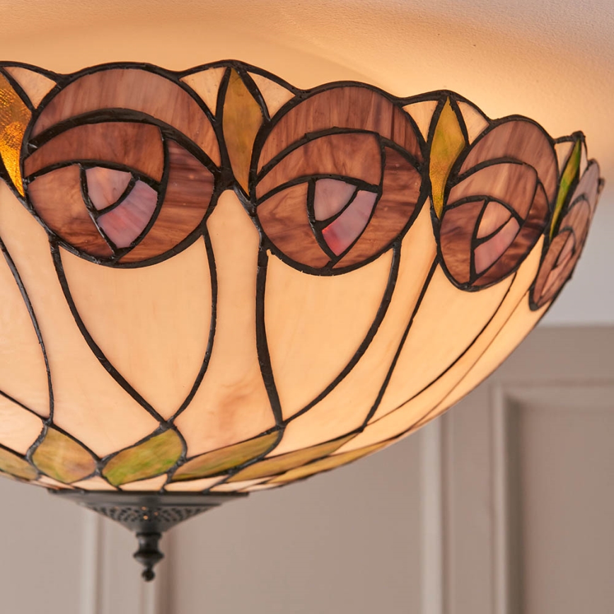 Endon 64173 - Griestu lampa HUTCHINSON 2xE27/60W/230V