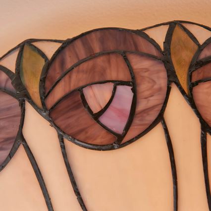 Endon 64173 - Tiffany HUTCHINSON griestu gaismeklis 2xE27/60W/230V Ø 50 cm