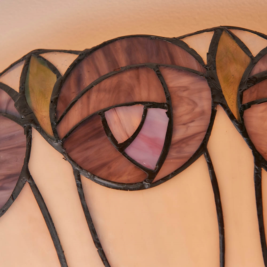 Endon 64173 - Tiffany HUTCHINSON griestu gaismeklis 2xE27/60W/230V Ø 50 cm