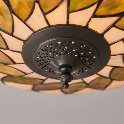 Endon 64173 - Tiffany HUTCHINSON griestu gaismeklis 2xE27/60W/230V Ø 50 cm