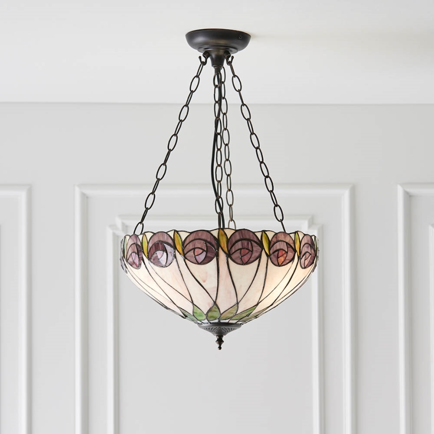 Endon 64175 - Lustra ar ķēdi HUTCHINSON 3xE27/60W/230V d. 40 cm
