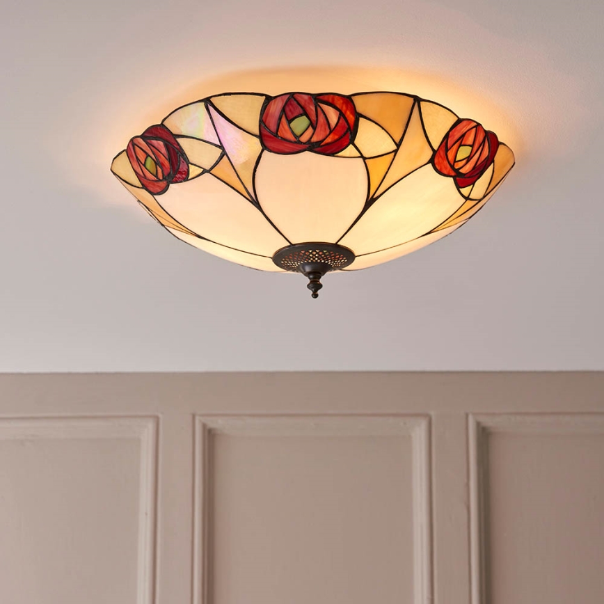 Endon 64182 - Griestu lampa INGRAM 2xE27/60W/230V d. 45 cm