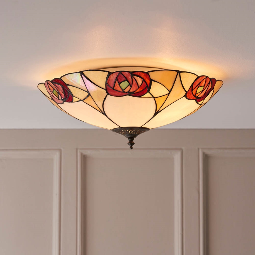 Endon 64182 - Griestu lampa INGRAM 2xE27/60W/230V d. 45 cm