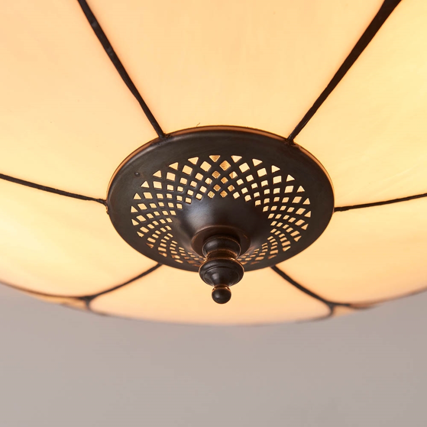 Endon 64182 - Tiffany INGRAM griestu lampa 2xE27/60W/230V Ø 45 cm