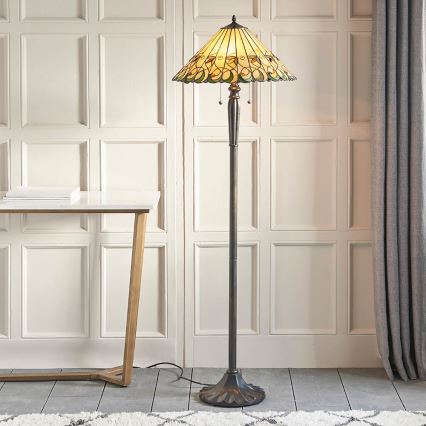 Endon 64192 - Grīdas lampa JAMELIA 2xE27/60W/230V diam. 50 cm