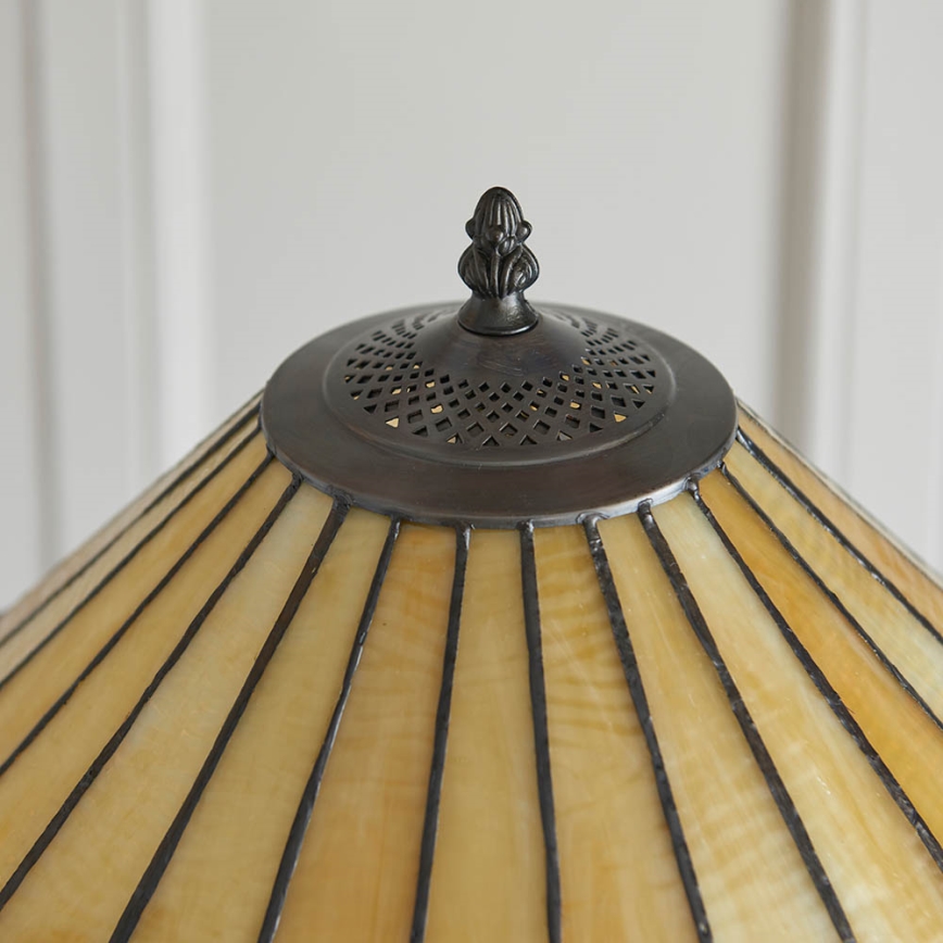 Endon 64192 - Grīdas lampa Tiffany JAMELIA 2xE27/60W/230V Ø 50 cm