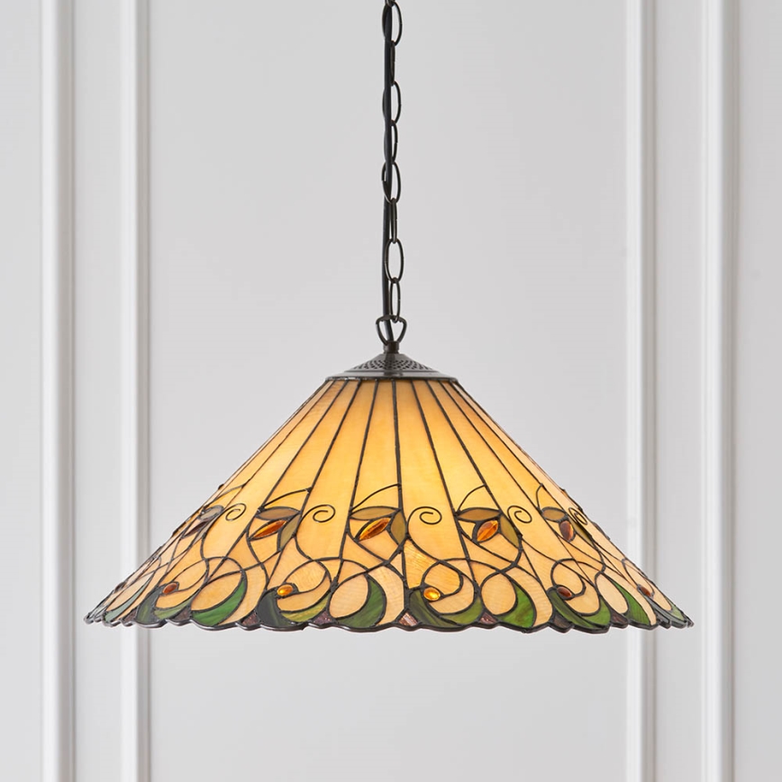 Endon 64194 - Lustra ar ķēdi JAMELIA 3xE27/60W/230V d. 50 cm