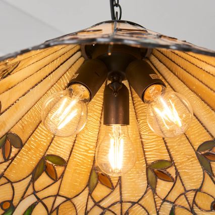 Endon 64194 - Lustra ar ķēdi JAMELIA 3xE27/60W/230V d. 50 cm